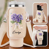 You're My Favorite Flower - Bestie Personalized Custom Neoprene Water Bottle Carrier With Pocket - Gift For Best Friends, BFF, Sisters