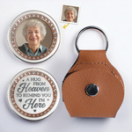 Custom Photo Pocket Hug - Personalized Memorial Sympathy Gifts For Mom, Dad, Grandma - In My Heart, Always With You