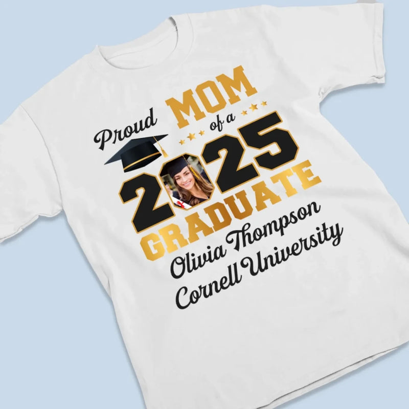 Custom Photo Congratulations On Your Graduation - Family Personalized Custom Unisex T-shirt, Premium T-shirt, Hoodie - Graduation Gift For Family Members, Siblings, Brothers, Sisters