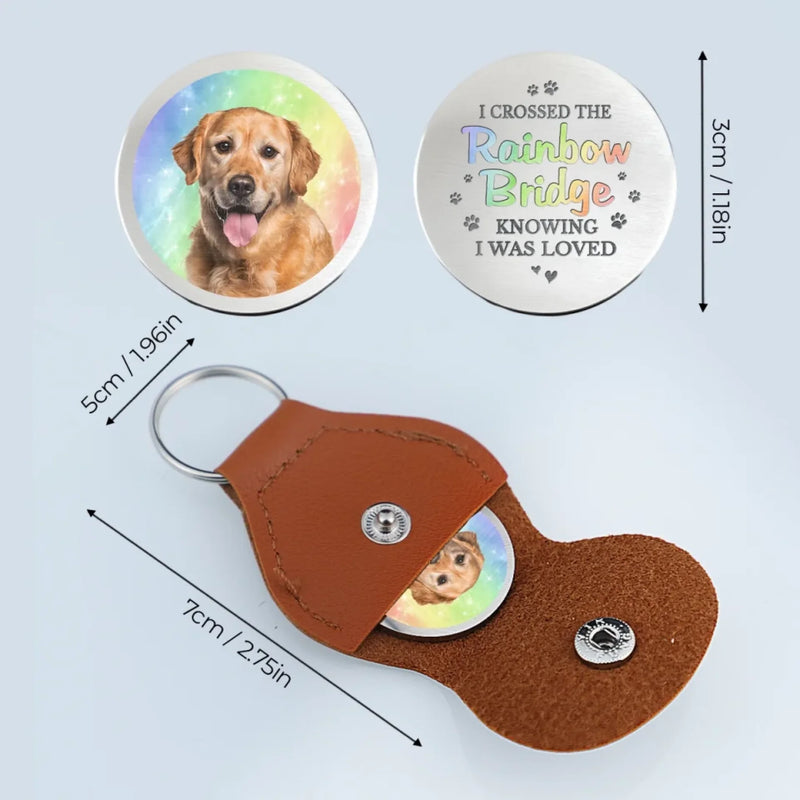 Custom Photo Your Paw Prints Stay With Me Forever - Memorial Personalized Custom Pocket Hug - Sympathy Gift For Pet Owners, Pet Lovers