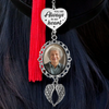 Custom Photo You Are Always In My Heart - Memorial Personalized Custom Graduation Tassel Heart & Angel Wing Charm - Sympathy Gift, Graduation Gift For Family Members, Siblings, Brothers, Sisters