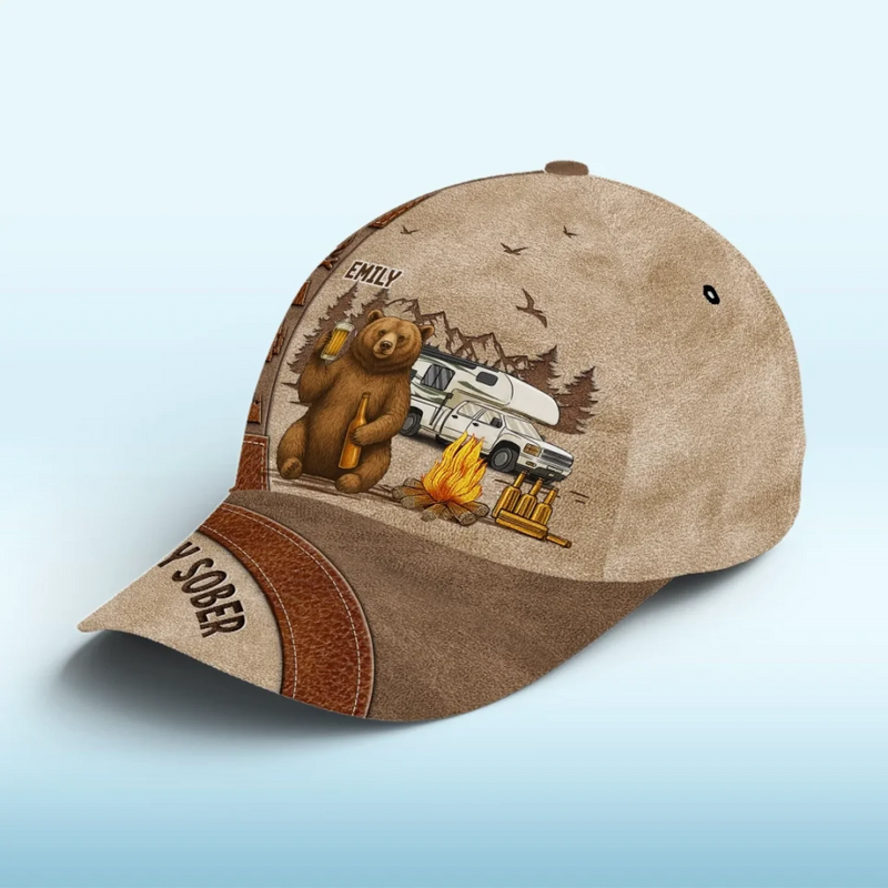Sleep Under Stars, Wake Up To Peace - Camping Personalized Custom Hat, All Over Print Classic Cap - Gift For Camping Lovers