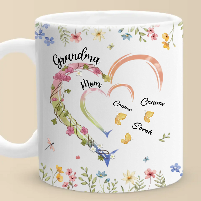 Our Family, Her Legacy - Family Personalized Custom Mug - Mother's Day, Gift For Mom, Grandma