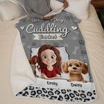 This Is My Dog Cuddling Blanket - Dog Personalized Custom Blanket - Gift For Dog Lovers