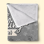 This Is My Dog Cuddling Blanket - Dog Personalized Custom Blanket - Gift For Dog Lovers