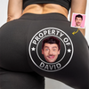 Custom Photo Property Of My Man - Personalized Custom Women Leggings - Gift For Wife, Anniversary