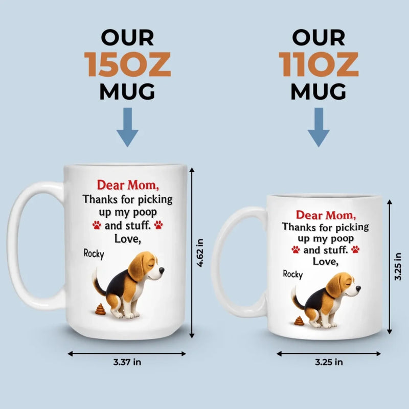 Messy Love, Unconditional Thanks - Dog Personalized Custom Mug - Mother's Day, Gift For Pet Owners, Pet Lovers