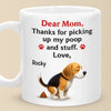 Messy Love, Unconditional Thanks - Dog Personalized Custom Mug - Mother's Day, Gift For Pet Owners, Pet Lovers