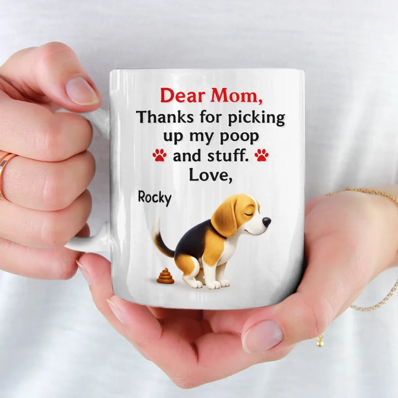 Messy Love, Unconditional Thanks - Dog Personalized Custom Mug - Mother's Day, Gift For Pet Owners, Pet Lovers
