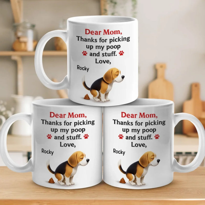 Messy Love, Unconditional Thanks - Dog Personalized Custom Mug - Mother's Day, Gift For Pet Owners, Pet Lovers