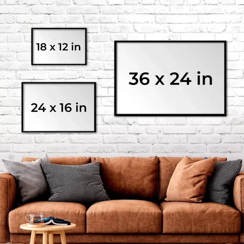 The Moon Glowed Brighter The Day You Became Mom - Family Personalized Custom Horizontal Poster - Mother's Day, Gift For Mom, Grandma