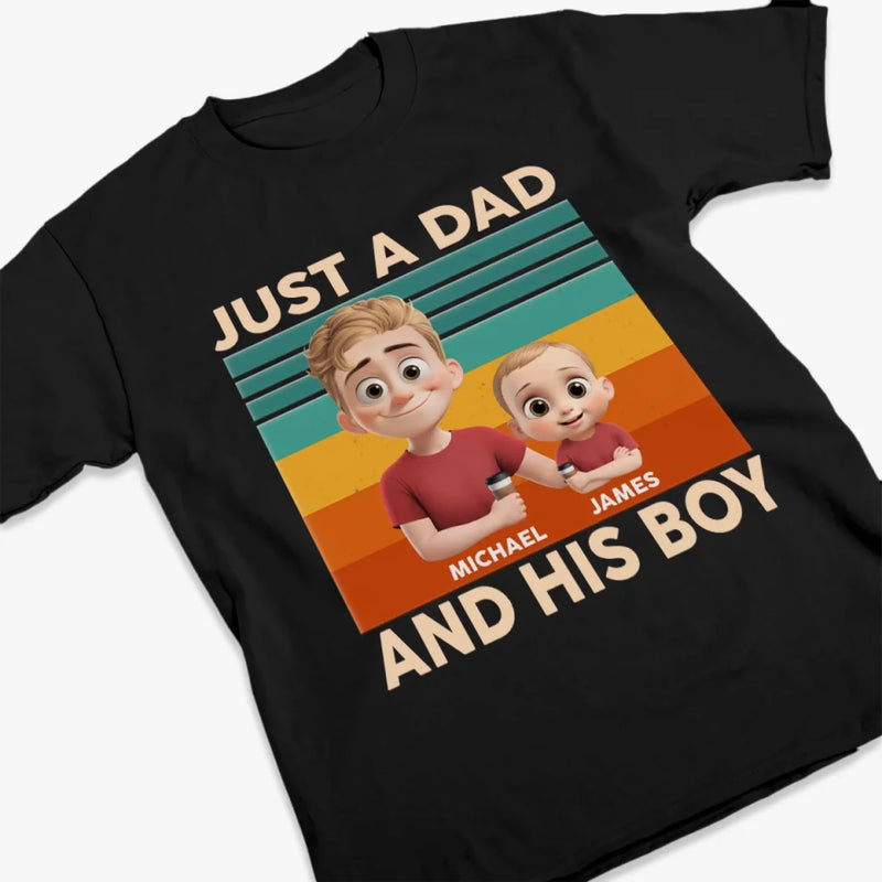 Like Father, Like Fun - Family Personalized Custom Unisex T-shirt, Premium T-shirt, Hoodie - Father's Day, Gift For Dad, Grandpa
