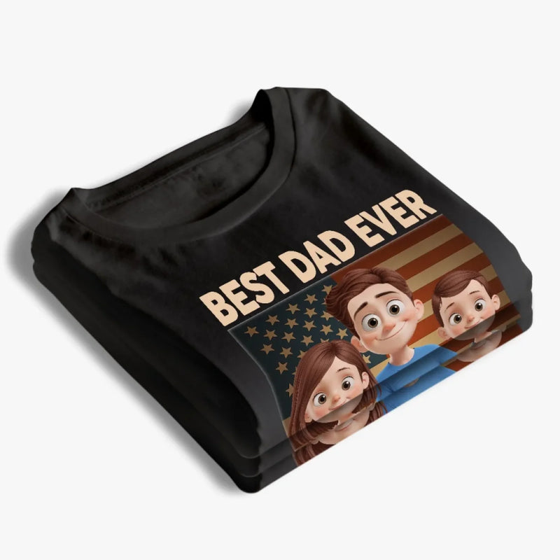 Proud Dad Of Awesome Kids - Family Personalized Custom Unisex T-shirt, Premium T-shirt, Hoodie - Father's Day, Gift For Dad, Grandpa