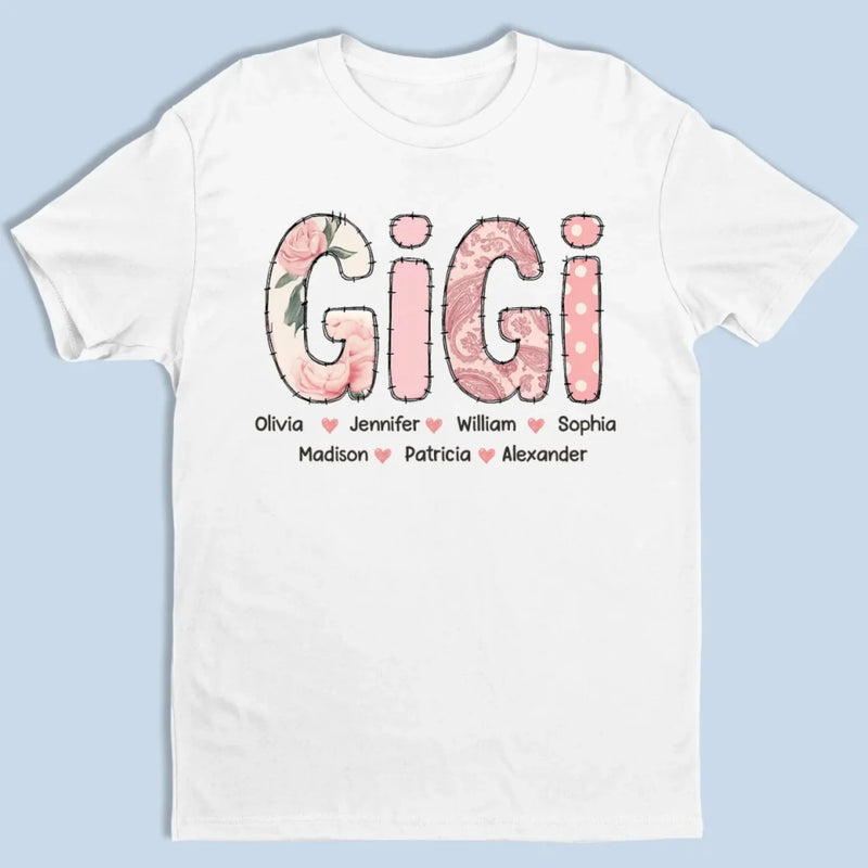 Made With Love And Grandkids - Family  Personalized Custom Unisex T-shirt, Premium T-shirt, Hoodie - Mother's Day, Gift For Mom, Grandma