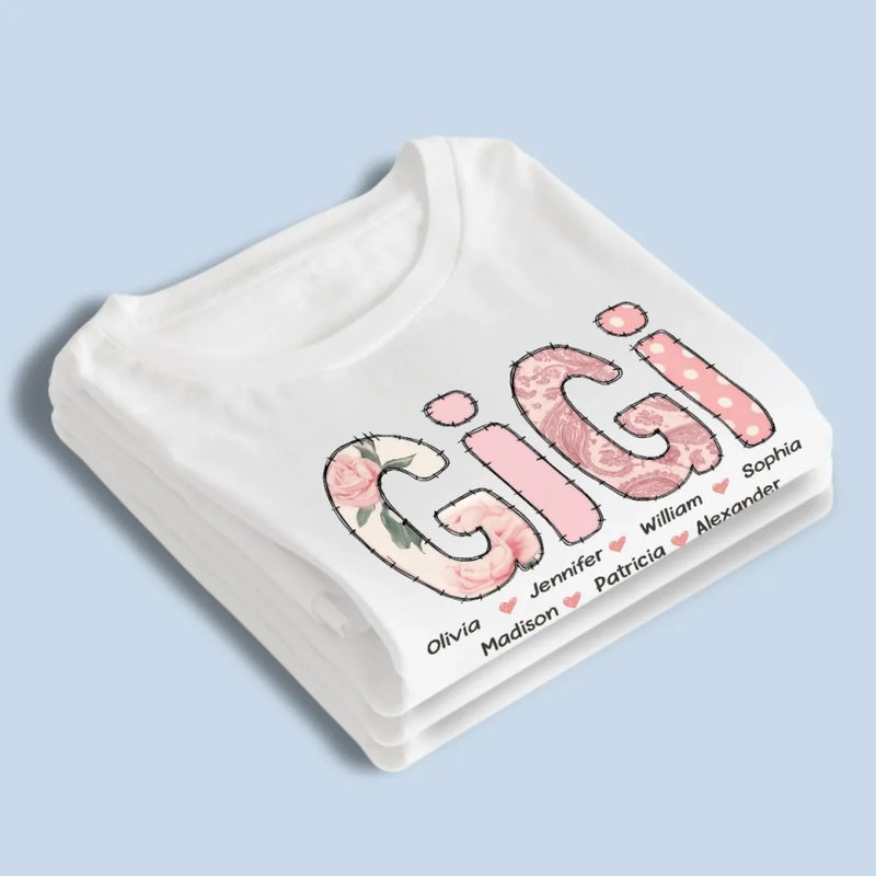 Made With Love And Grandkids - Family  Personalized Custom Unisex T-shirt, Premium T-shirt, Hoodie - Mother's Day, Gift For Mom, Grandma