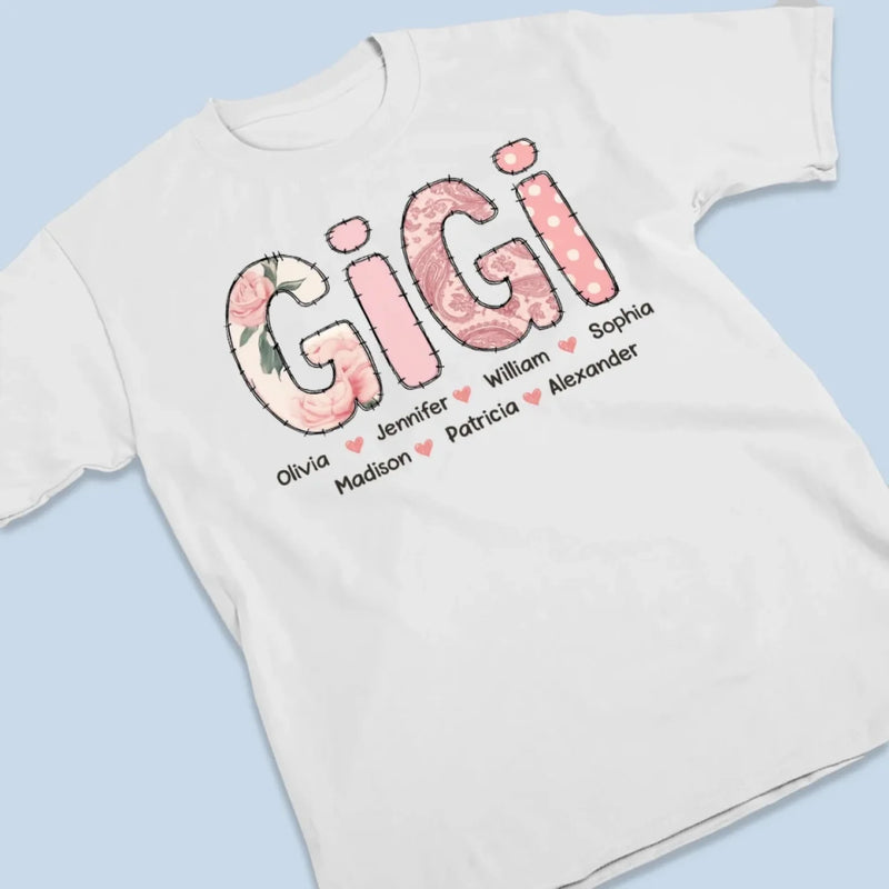 Made With Love And Grandkids - Family  Personalized Custom Unisex T-shirt, Premium T-shirt, Hoodie - Mother's Day, Gift For Mom, Grandma