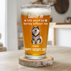 I Woof You, Dad - Dog Personalized Custom Beer Glass - Father's Day, Gift For Pet Owners, Pet Lovers