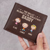 This Wallet Belongs To The World’s Best Daddy - Family Personalized Custom Double-Sided Printed Leather Wallet - Father's Day, Gift For Dad, Grandpa