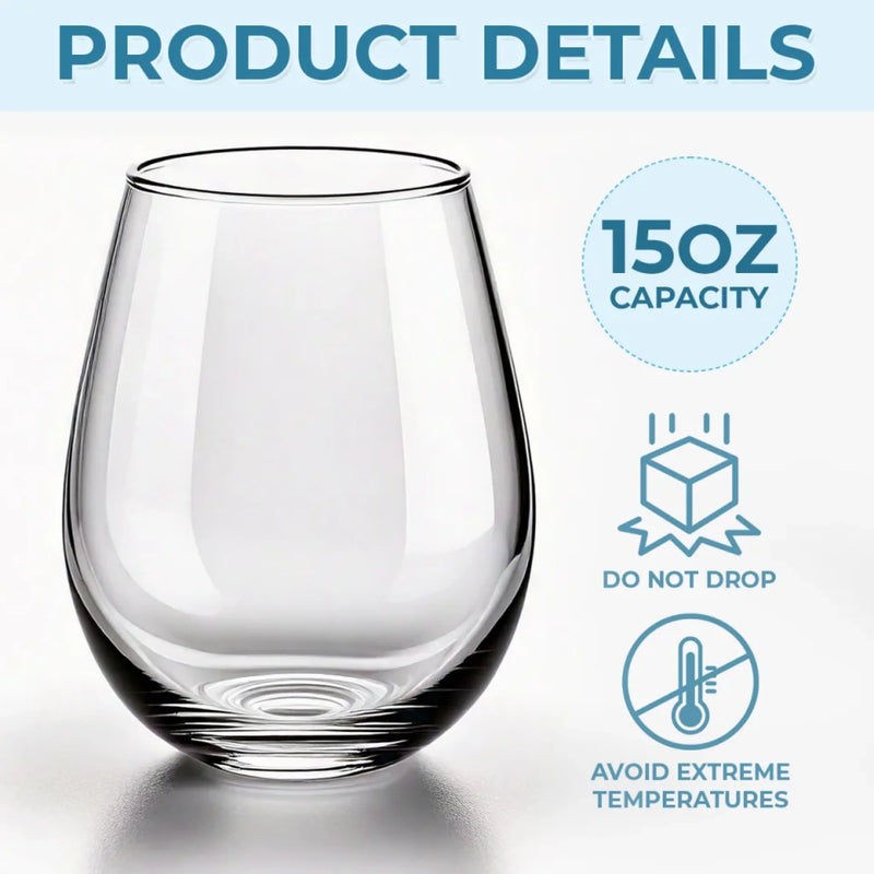 Time To Enjoy What Matters Most - Personalized Custom Wine Glass - Appreciation, Retirement Gift For Yourself, Best Friends, Siblings, Family Members, Coworkers