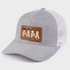 Papa, Loved By His Little Crew - Family Personalized Custom Leather Patch Hat - Father's Day, Gift For Dad, Grandpa