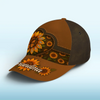 Her Love Blooms Like Sunflowers - Family Personalized Custom Hat, All Over Print Classic Cap - Mother's Day, Gift For Mom, Grandma