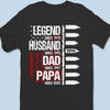 Raising Legends, One Grandkid At A Time - Family Personalized Custom Unisex T-shirt, Premium T-shirt, Hoodie - Father's Day, Gift For Dad, Grandpa