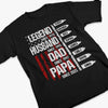 Raising Legends, One Grandkid At A Time - Family Personalized Custom Unisex T-shirt, Premium T-shirt, Hoodie - Father's Day, Gift For Dad, Grandpa
