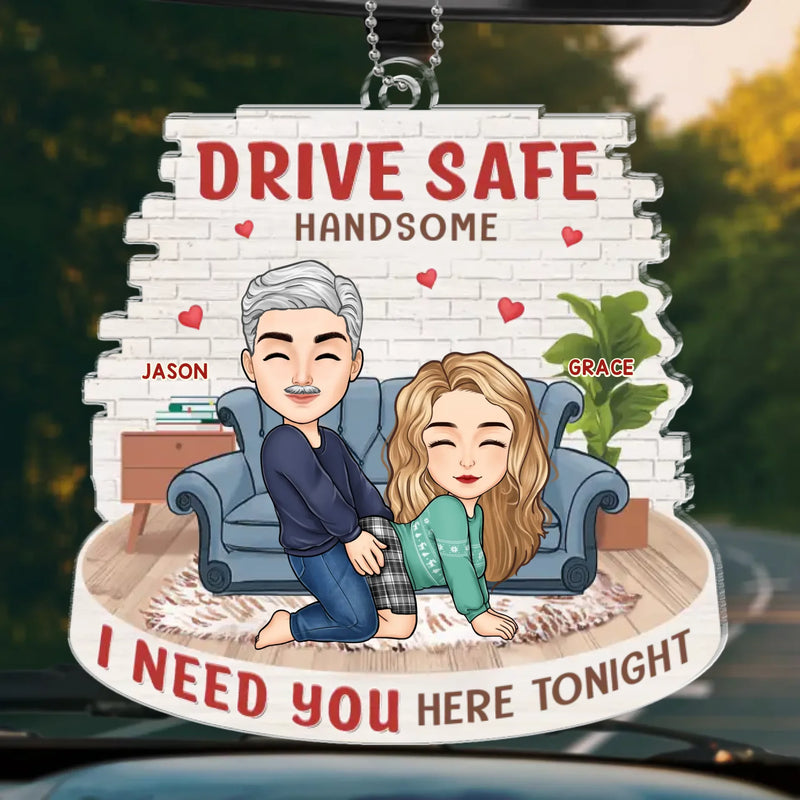 Born To Drive - Couple Personalized Custom Car Ornament - Acrylic Custom Shaped - Gift For Husband Wife, Anniversary
