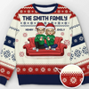 Home Is Where Family And Pets Bring Joy - Family Personalized Custom Ugly Sweatshirt - Unisex Wool Jumper - Christmas Gift For Family Members, Pet Owners, Pet Lovers