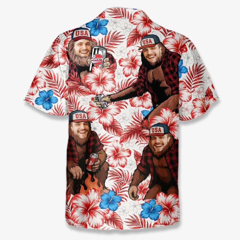 Custom Photo Sun’s Out, Fun’s Out - Funny Personalized Custom Unisex Tropical Hawaiian Aloha Shirt - Summer Vacation Gift, Gift For Family Members, Best Friends, Siblings, Travel Lovers