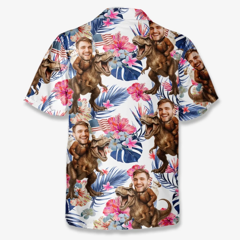 Custom Photo Some Call It Chaos, I Call It A Beach Trip - Funny Personalized Custom Unisex Tropical Hawaiian Aloha Shirt - Summer Vacation Gift, Gift For Family Members, Best Friends, Siblings, Travel Lovers