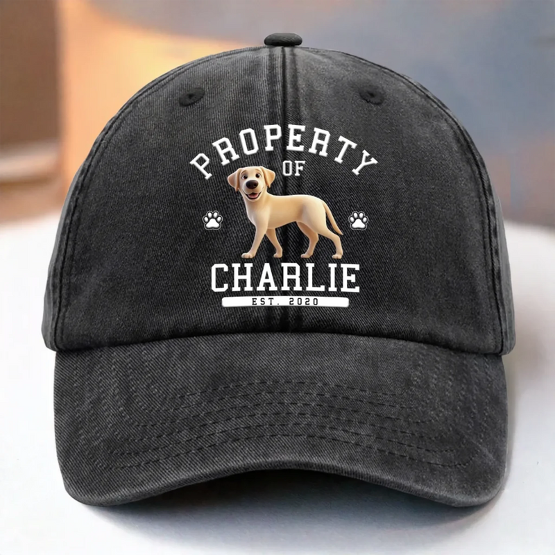 Dog Life Chose Me - Dog Personalized Custom Vintage Washed Denim Baseball Cap - Father's Day, Mother's Day, Gift For Mom, Dad, Pet Owners, Pet Lovers