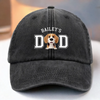 Belongs To The Fluffy One - Dog Personalized Custom Vintage Washed Denim Baseball Cap - Father's Day, Gift For Dad, Pet Owners, Pet Lovers