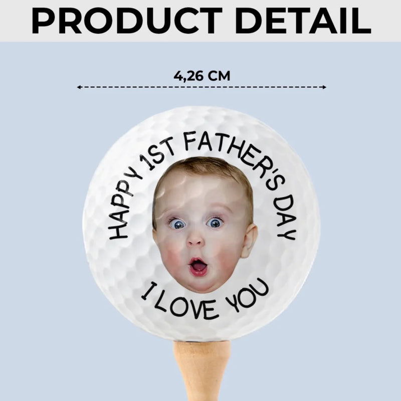 Custom Photo You’re The Best Swing In My Life
 - Family Personalized Custom Golf Ball - Father's Day,  Gift For Sport Lovers, Sport Players, Dad, Grandpa