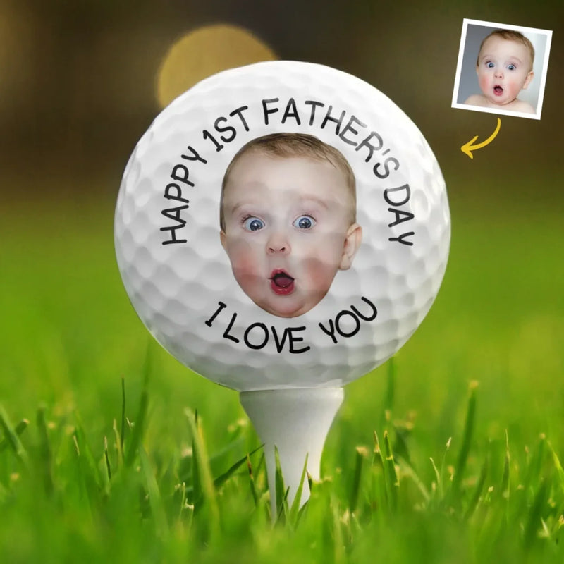 Custom Photo You’re The Best Swing In My Life
 - Family Personalized Custom Golf Ball - Father's Day,  Gift For Sport Lovers, Sport Players, Dad, Grandpa
