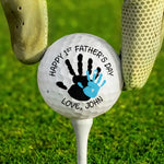 My First Hero With The Best Swing - Family Personalized Custom Golf Ball - Father's Day,  Gift For Dad, Grandpa, Golf Lovers