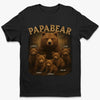Papa Bear, Always There To Protect His Cubs - Family Personalized Custom Unisex T-shirt, Premium T-shirt, Hoodie - Father's Day, Gift For Dad, Grandpa