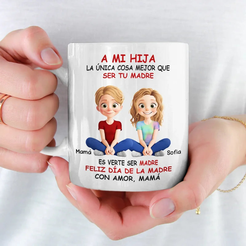 A Bond That Grows - Family Personalized Custom Mug - Mother's Day, Gift For Mom, Daughter