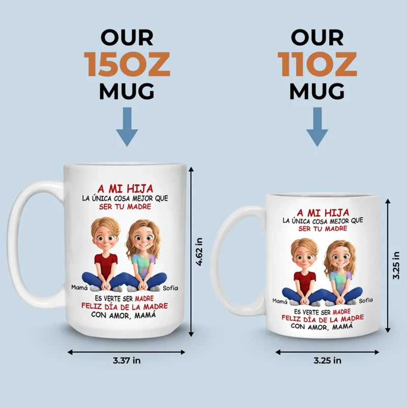 A Bond That Grows - Family Personalized Custom Mug - Mother's Day, Gift For Mom, Daughter