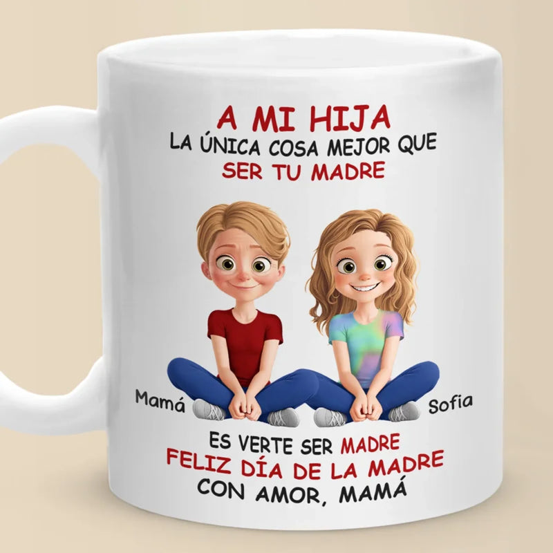 A Bond That Grows - Family Personalized Custom Mug - Mother's Day, Gift For Mom, Daughter