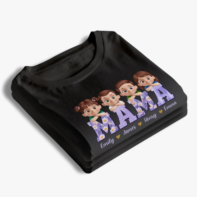 Mama’s Crew, Too Cool And Too Cute - Family Personalized Custom Unisex T-shirt, Premium T-shirt, Hoodie - Mother's Day, Gift For Mom, Grandma