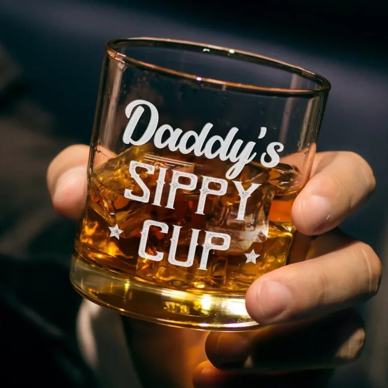 From The Reasons You Drink - Family Personalized Custom Whiskey Glass With Bottom And Side Engraving - Father's Day, Gift For Dad, Grandpa
