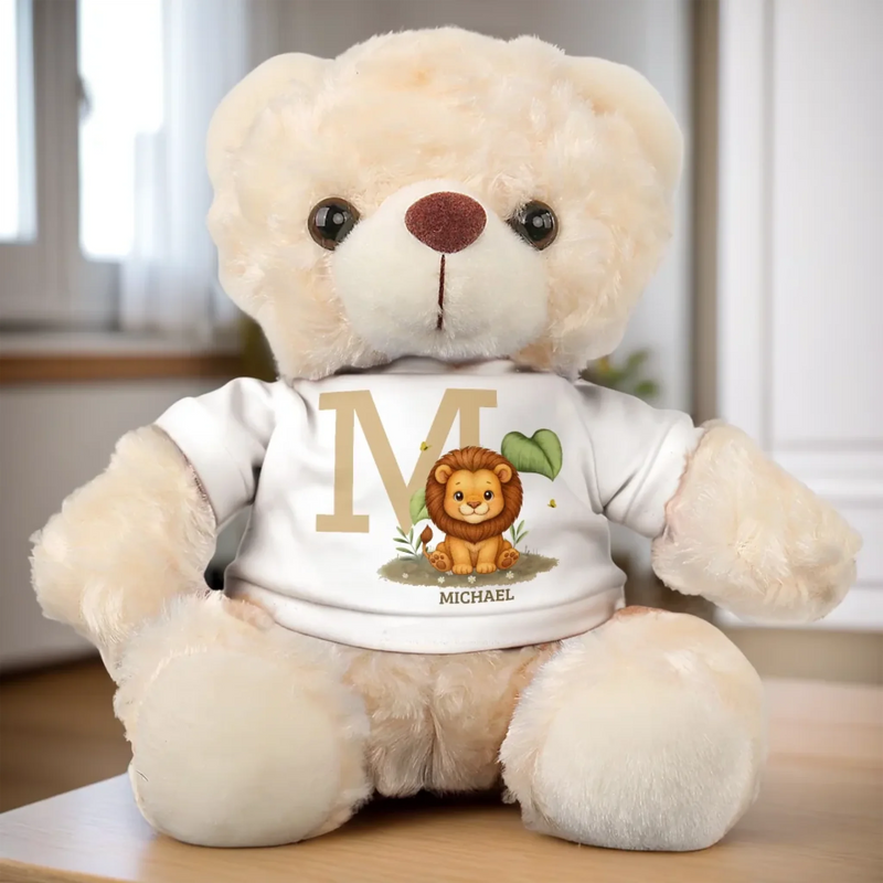 Roar With Love - Family Personalized Custom Teddy Bear Plush - Father's Day, Gift For Family Members