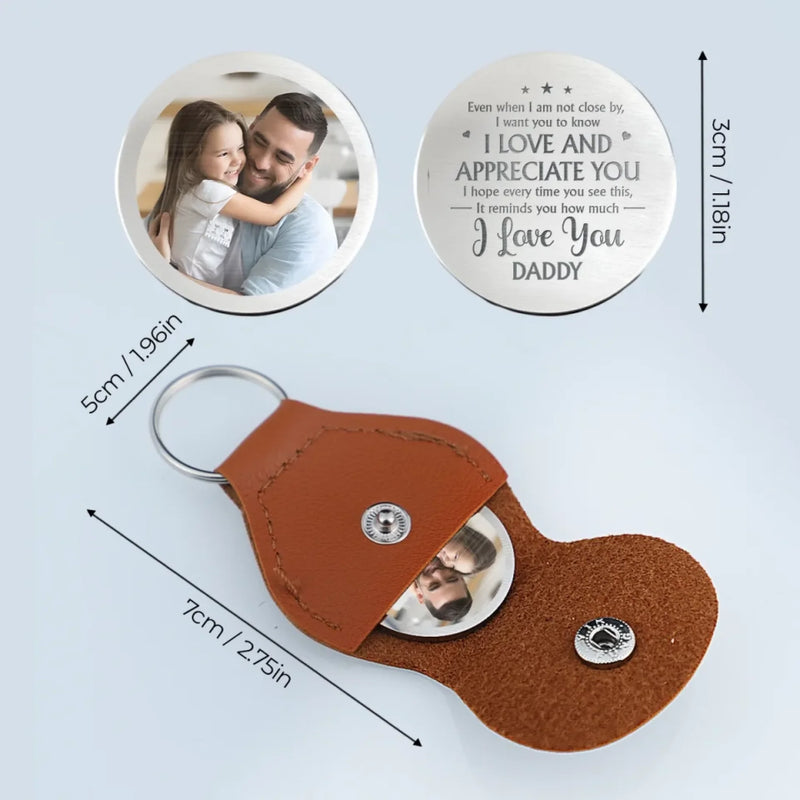 Custom Photo My First Hero, My Forever Friend - Family Personalized Custom Pocket Hug - Father's Day, Gift For Dad, Grandpa, Son, Daughter, Grandson, Granddaughter