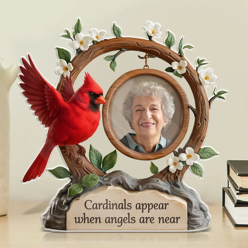 Custom Photo Forever Loved, Never Forgotten - Memorial Personalized Custom Acrylic Plaque Custom Shape - Sympathy Gift For Family Members