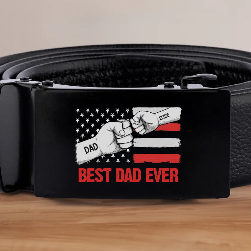 Our Pride, Our Power - Family Personalized Custom Printed Belt Buckle - Father's Day, Gift For Dad, Grandpa
