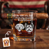 Custom Photo From The Reasons You Drink - Dog & Cat Personalized Custom Whiskey Glass With Cigarette Holder - Father's Day,  Gift For Dad, Pet Owners, Pet Lovers