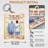 Proud To Be Your Parents, Even Prouder Watching You Be A Dad - Family Personalized Custom Shaped Acrylic Keychain - Father's Day, Gift For Son