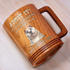 I’m Your Daily Dose Of Chaos - Dog Personalized Custom Wooden Mug - Father's Day,  Gift For Dad, Pet Owners, Pet Lovers