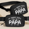 My Favorite People Call Me Papa - Family Personalized Custom Crossbody & Waist Bag - Father's Day, Gift For Dad, Grandpa